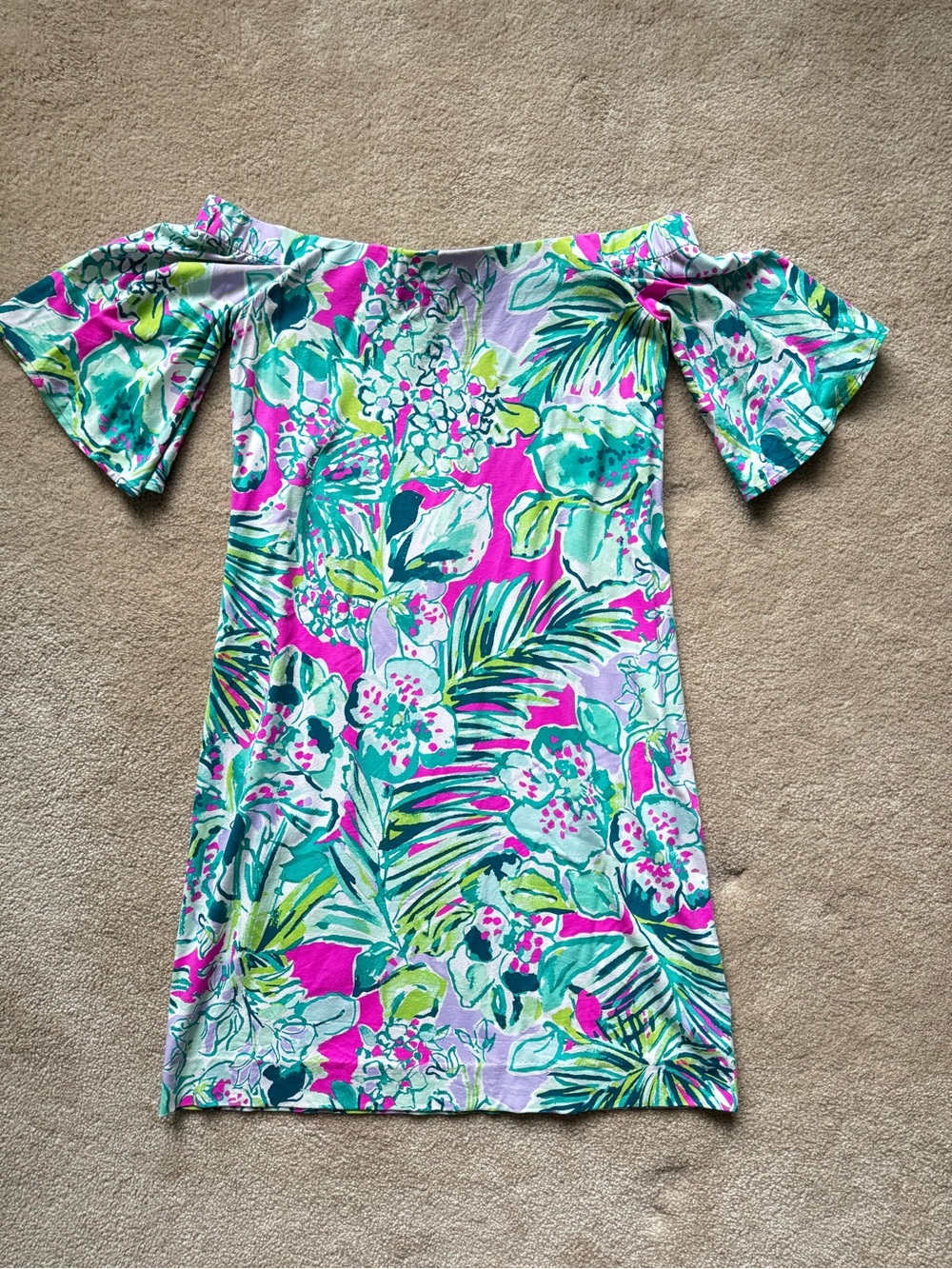 Lilly Pulitzer Pink, Green, Turquoise Floral Top
